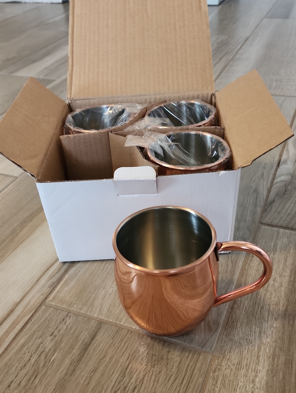 NWT 4 Pack Stainless Steel Mule Mugs